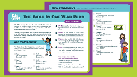 The Bible in One Year Plan | Kids Corner