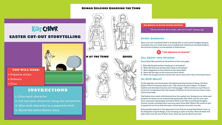 Popsicle Puppets Easter Story