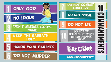 10 Commandments Bookmark